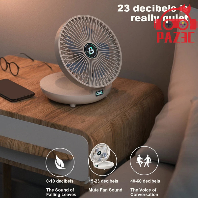 Ventilador De Parede Dobrável Recarregável Multifuncional para Cozinha FAVariedades