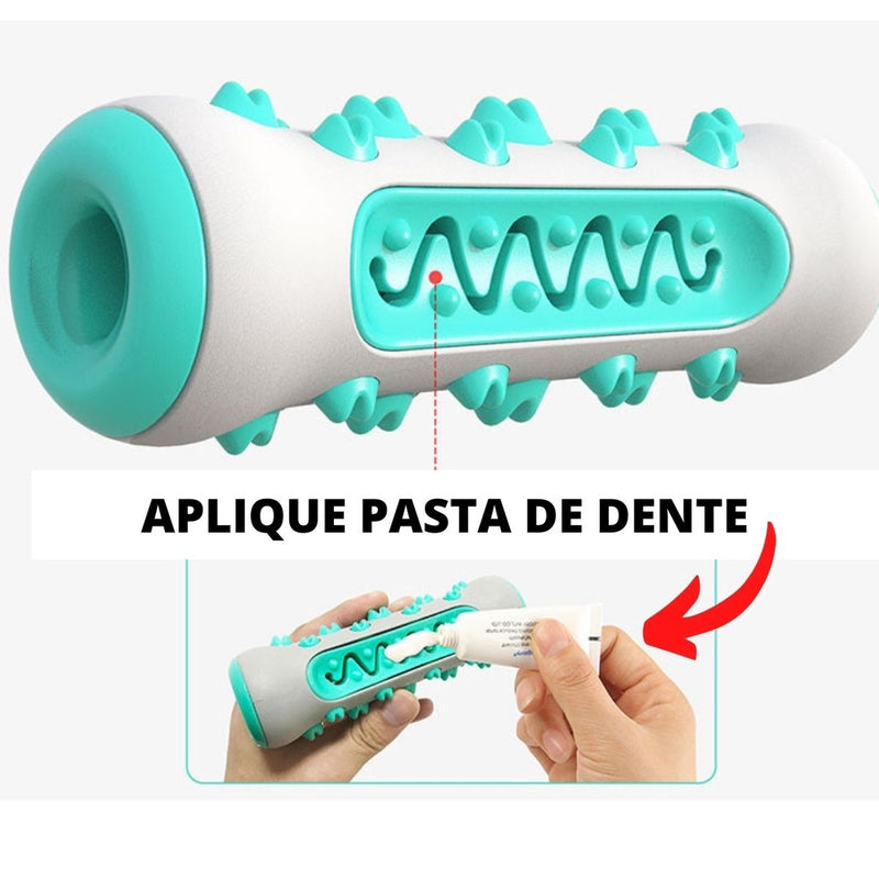 Brinquedo Pet 3x1 Mordedor Osso Massageador Gengiva Removedor Tártaros Escova de Dente Para Cachorro Cão Pets FAVariedades