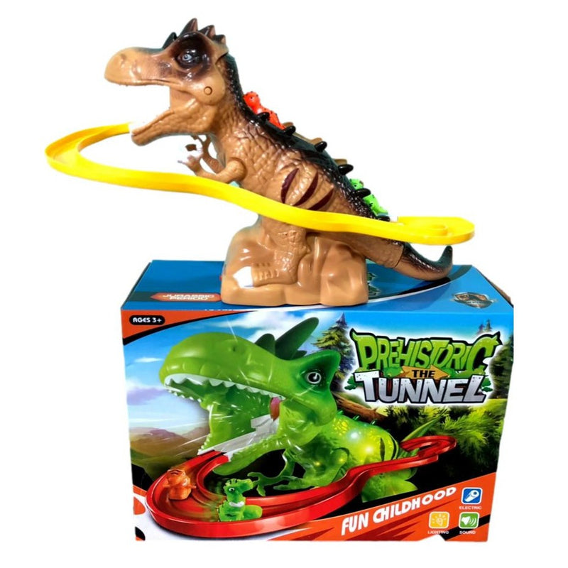 Brinquedo Dinossauro C/ Pista e Acompanha 02 Filhotes! FAVariedades