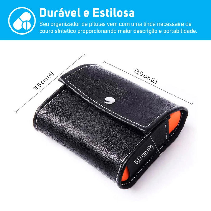 Organizador de Remédios Semanal Com Case shopee