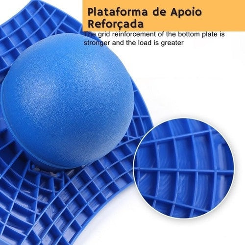 Bola De Equilíbrio Inflável Jump Plataforma Salto Isometria Brinquedo Exercício Pilates Yoga Tonificar Balance Board Saltando bouncy pogo FAVariedades