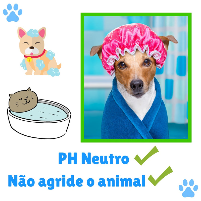 Shampoo e Condicionador para Cachorro e Gato Pet Clean - 700 ml FAVariedades