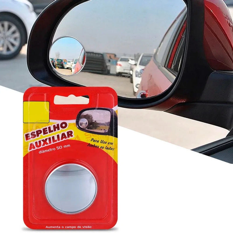 Espelho Auxiliar Convexo Retrovisor Carro Ponto Cego Universal shopee