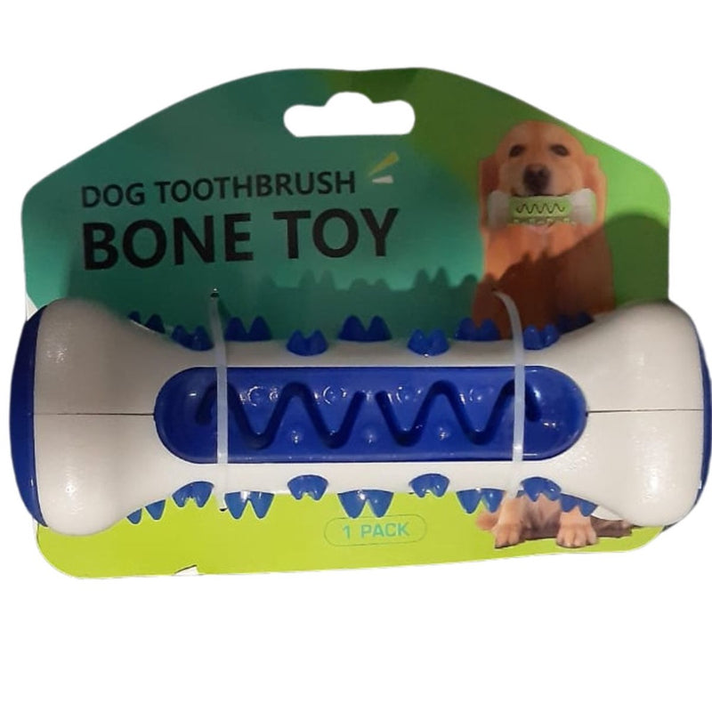 Brinquedo Pet 3x1 Mordedor Osso Massageador Gengiva Removedor Tártaros Escova de Dente Para Cachorro Cão Pets FAVariedades