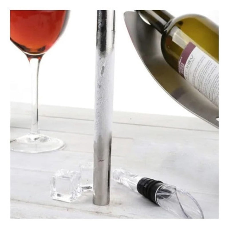 Kit Bastão Resfriador de Vinho com Aerador em Inox Unyhome / Ótima Qualidade e Acabamento / Mantém a Bebida Gelada FAVariedades