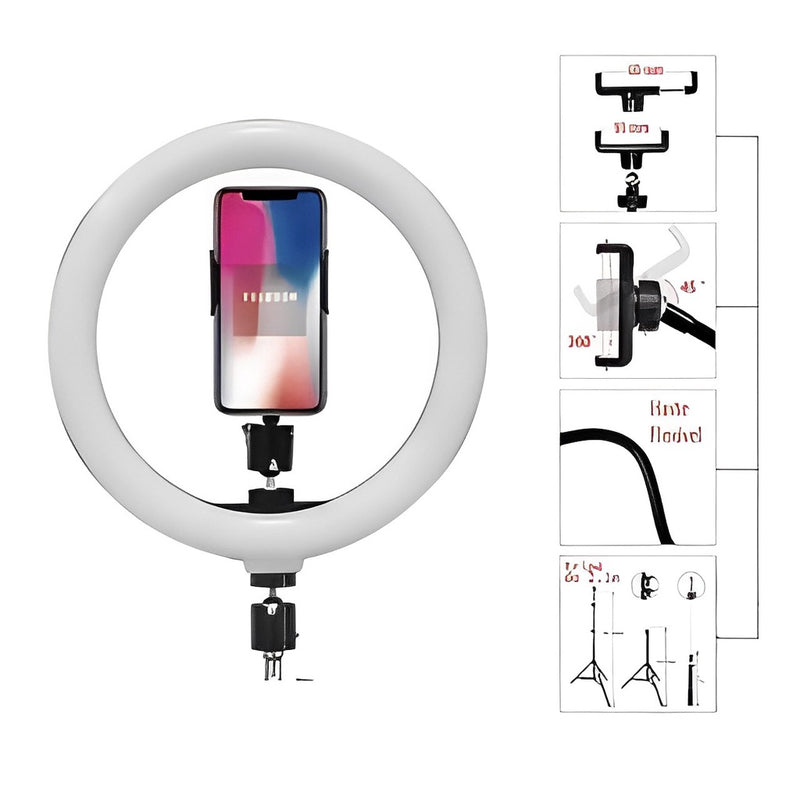 Ring Light 10 Polegadas completo 26cm + Tripé 1,79m FAVariedades