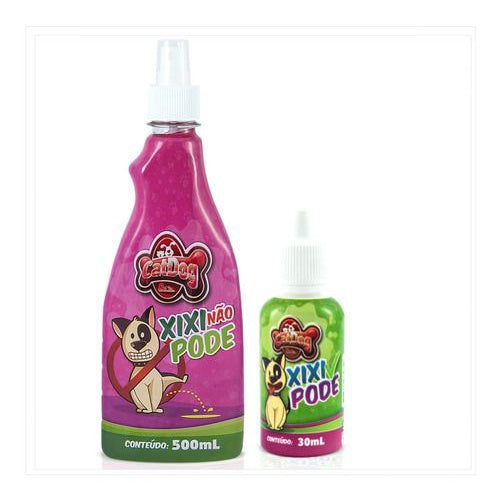 Kit Educador Para Cães Kit Casadinho Xixi Não Pode 500ml Xixi Pode 30Ml Adestramento FAVariedades