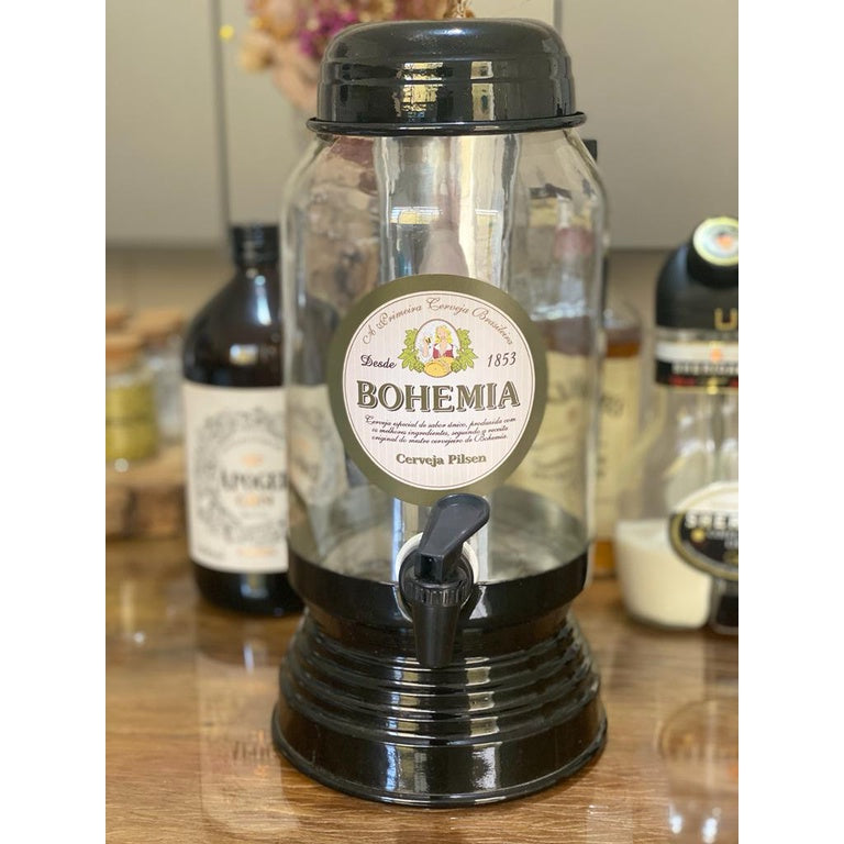 Chopeira Cervejeira vidro 3L dispenser para gelo FAVariedades