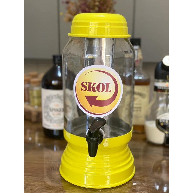 Chopeira Cervejeira vidro 3L dispenser para gelo FAVariedades