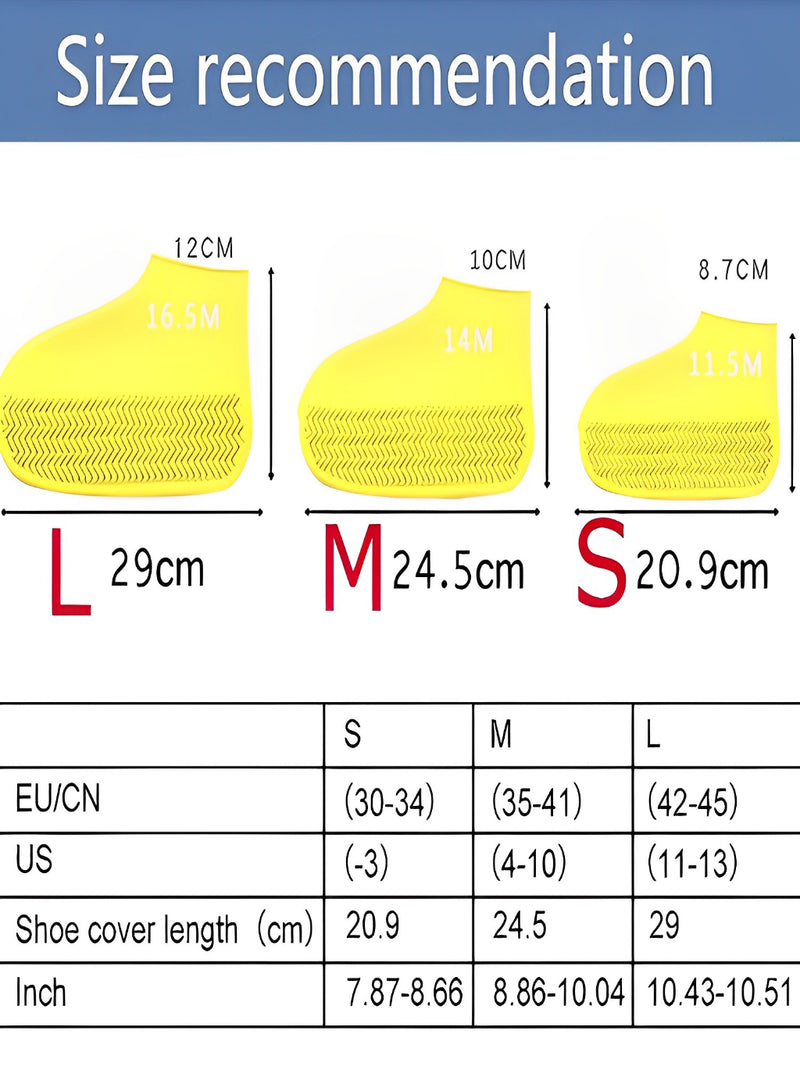 Protetor de Sapato Calçado Silicone Para Chuva Antiderrapante Capa Tênis Impermeável FAVariedades