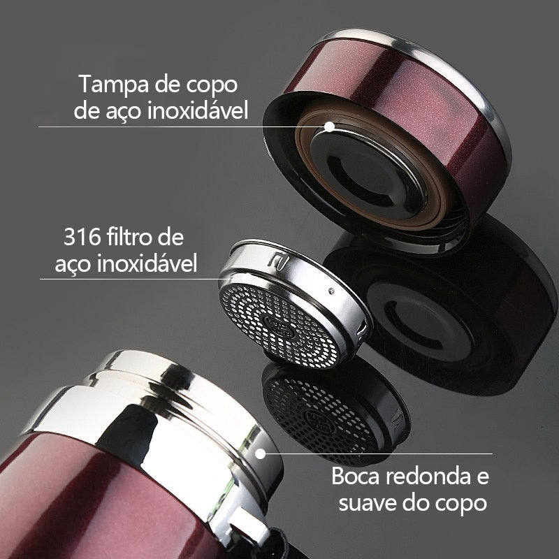 Garrafa Térmica 1000ml Copo Isolamento Duplo Aço Inoxidável A Vácuo Vacuum Bottle Super Resistente top FAVariedades