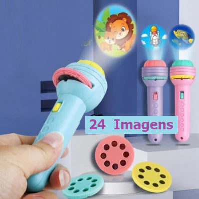 Lanterna Projeção Infantil imagens Divertidas  Brinquedo Crianças shopee