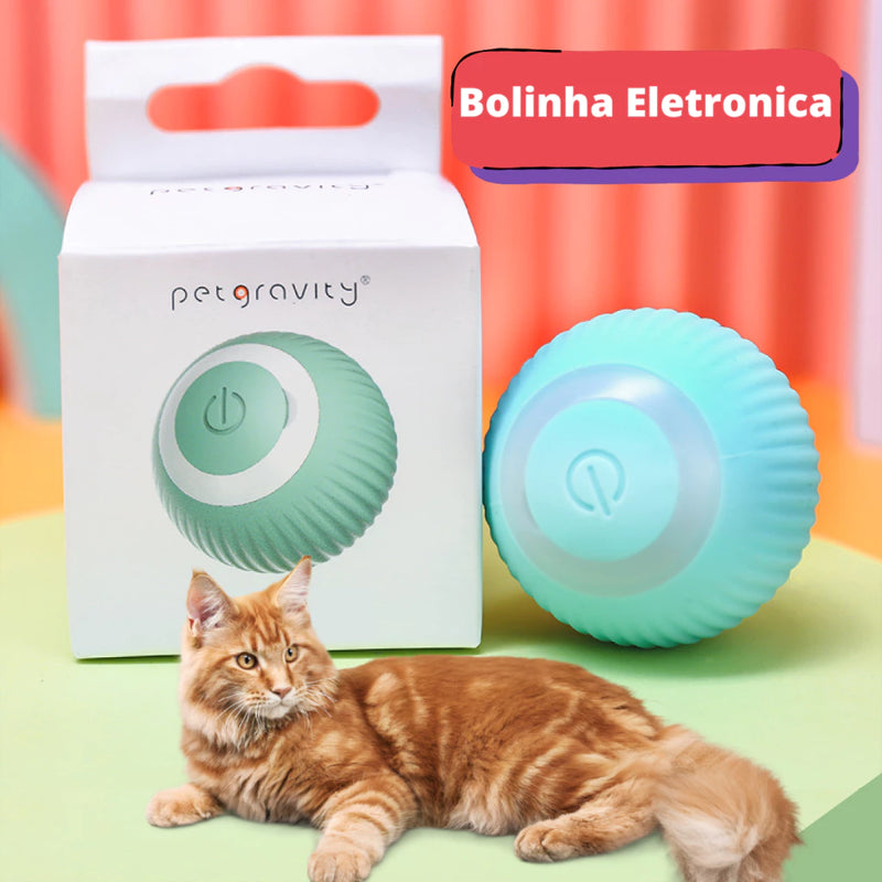 Bolinha Brinquedo Bola Pets Gato Cachorro Eletrônica Interativo Para Gatos Brincarem Sozinhos shopee