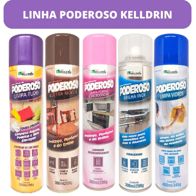 Poderoso Limpa Tudo Lustra Móveis Limpa Vidros Limpa Forno e Microondas Brilha Inox Limpeza Doméstica Sofá Carpetes shopee