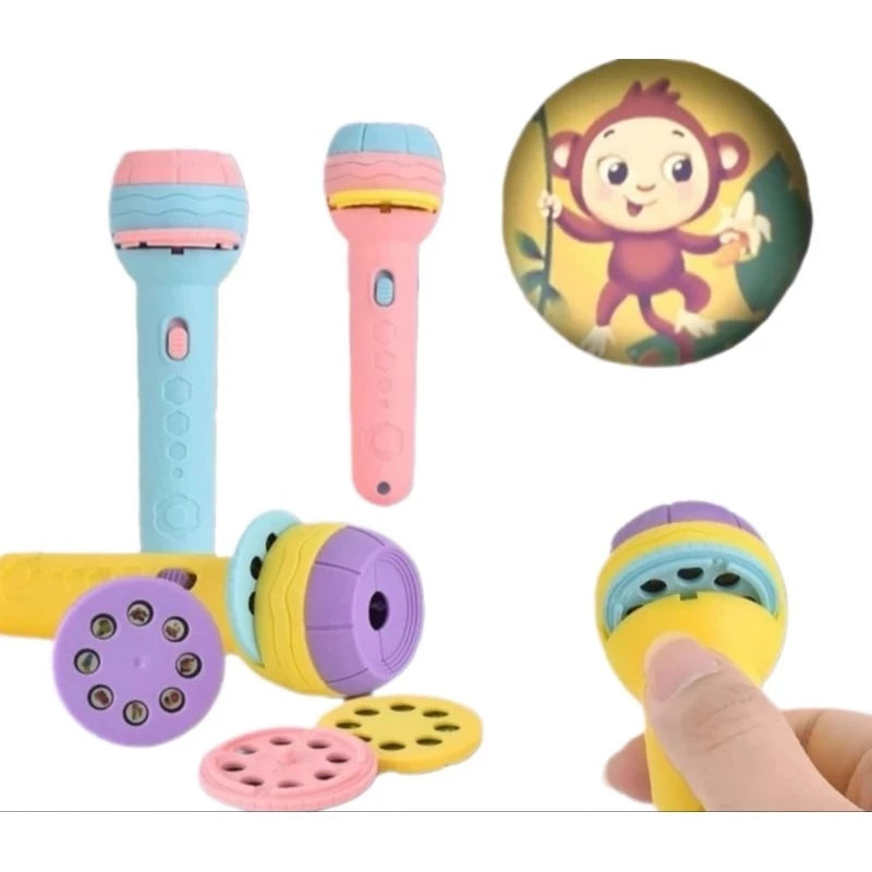 Lanterna Projeção Infantil imagens Divertidas  Brinquedo Crianças shopee