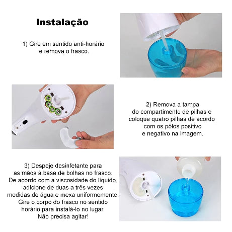 Dispenser Espuma Sabão Líquido, alcool  Automático Sensor shopee