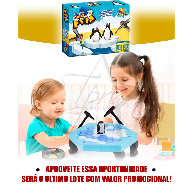 BRINQUEDO INFANTIL PINGUIM QUEBRA GELO JOGO INTERATIVO DE MESA TABULEIRO EDUCATIVO KIT ORIGINAL PARA CRIANÇA FAVariedades