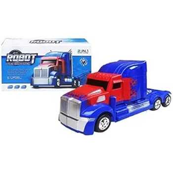 Caminhão Transformers Vira Robô Optimus Prime Luz Brinquedo FAVariedades