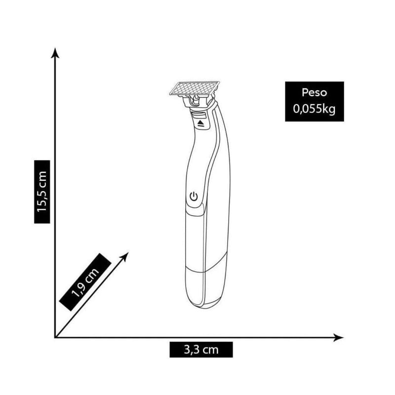 Barbeador elétrico Sem fio Philips Oneblade QP1424 Original FAVariedades