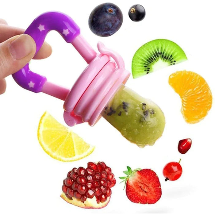 Chupeta Alimentadora de Silicone Mamadeira Fruta Vegetal Suco FAVariedades