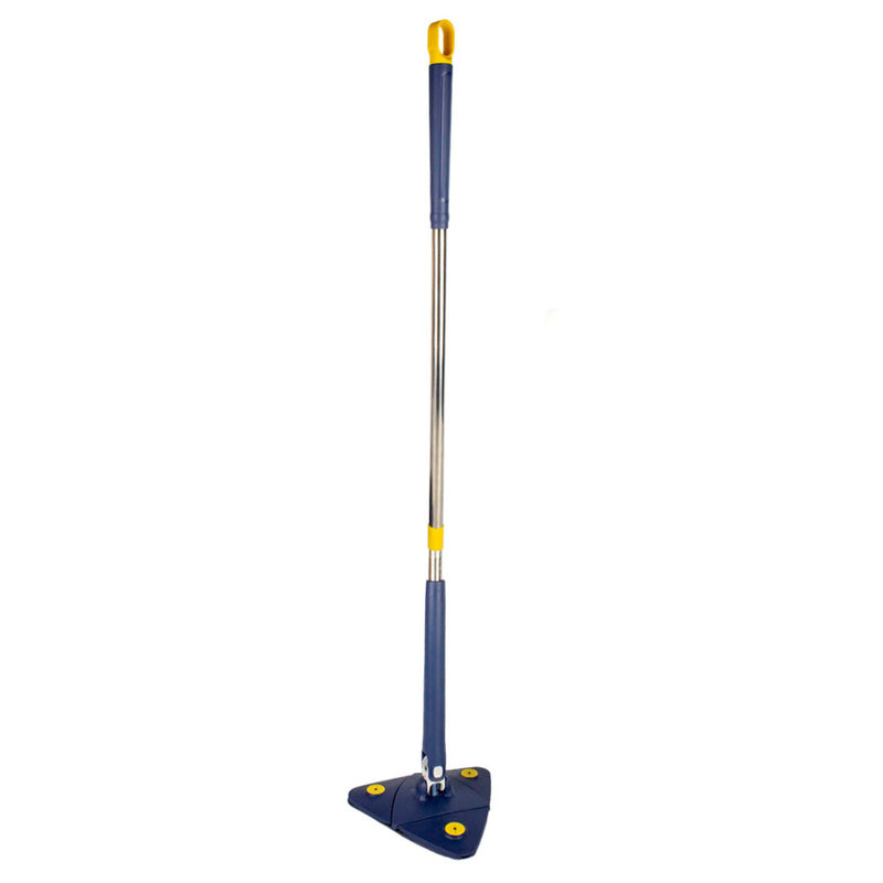 Rodo Ajustável Mop Triangular para Limpeza Esfregão Giratório 360° com 1 Refil Cabo 1.3m FAVariedades