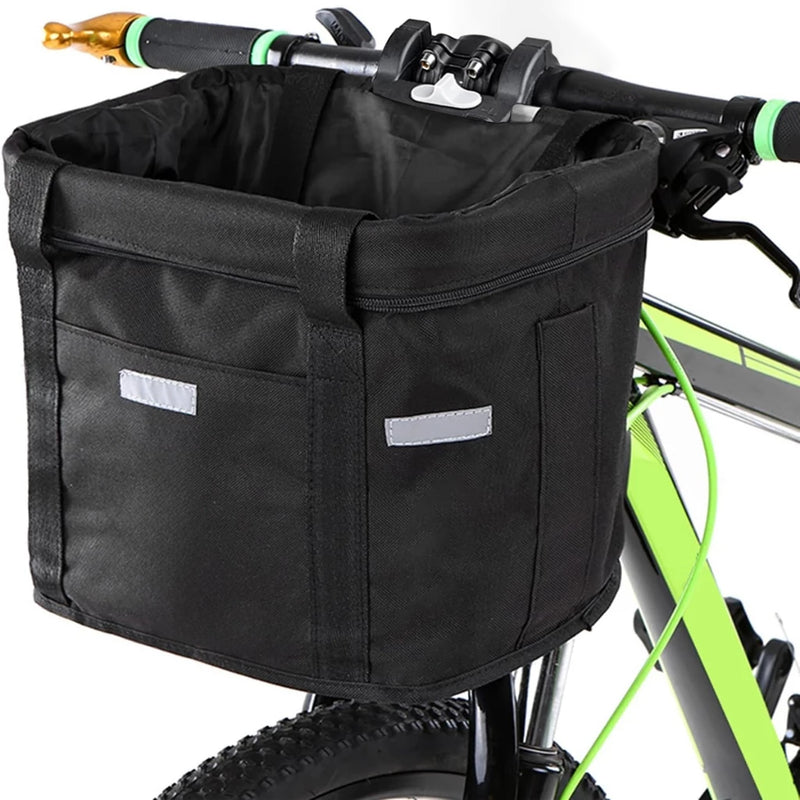 Alforje de bicicleta,Cesta de bicicleta dianteira removível impermeável bicicleta guiador cesta Pet transportadora Frame Bag shopee