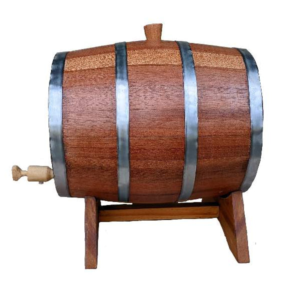 Barril/Tonel/Corote/Barrica/Ancorote De Carvalho Para Bebidas 3 Litros Cachaça,Cerveja,whisky,Vinho FAVariedades