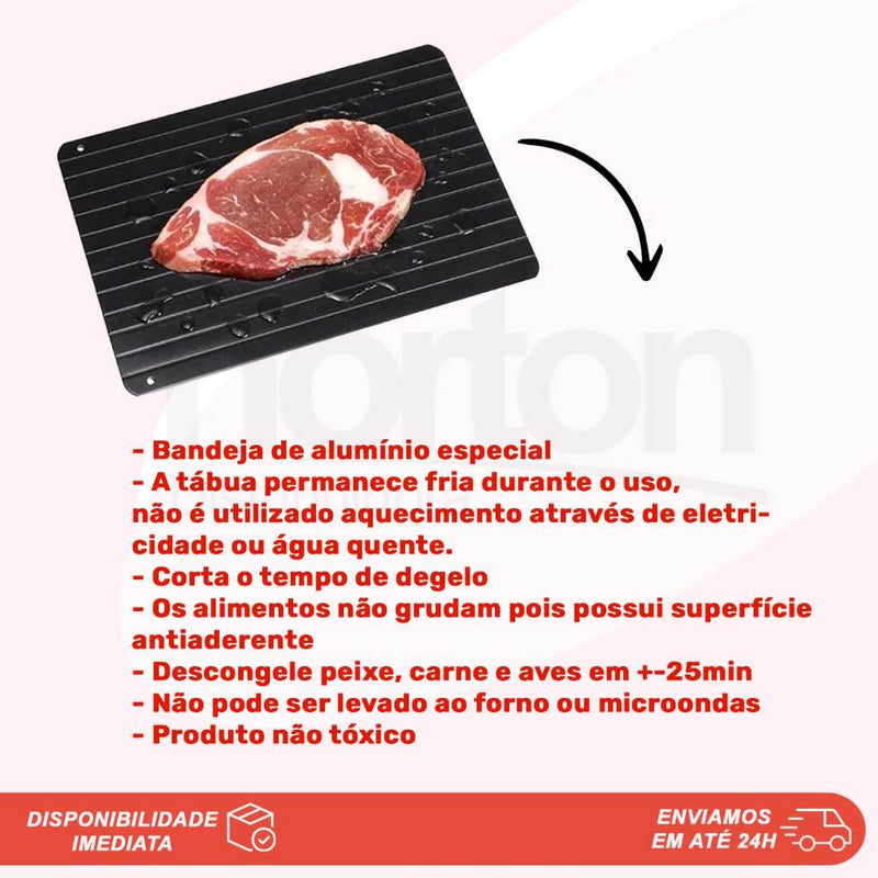 Tabua Mágica de Carne Descongela Carnes Alimentos Cozinha Churrasco Frango Wincy FAVariedades