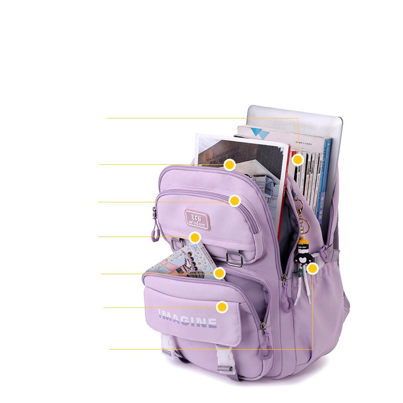 Mochila Feminina Escolar Passeio Coreano Grande Capacidade Impermeável FAVariedades