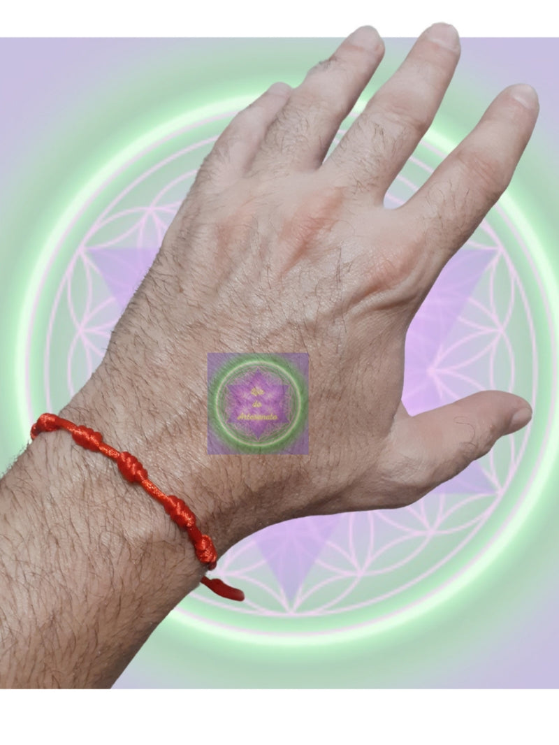 Kit 4 Pulseira Vermelha 7 Nós de Proteção - Kabbalah/ Cabala - Adulto Ajustável FAVariedades