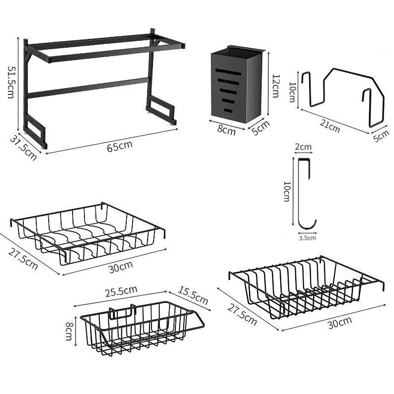 Cozinha Suspensa Modular Escorredor Louça Organizador 65cm FAVariedades