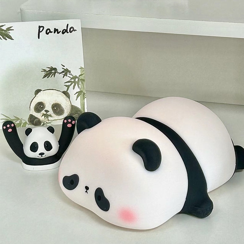 Luminária De Silicone Noturna Panda Recarregável Toque Fofo Qualidade Top Super Fofo FAVariedades