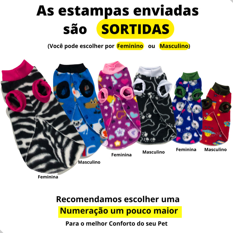 Roupa para cachorro aveludado quentinho soft pet do XG ao SG Porte Grande Atacado Promoção Promoção FAVariedades