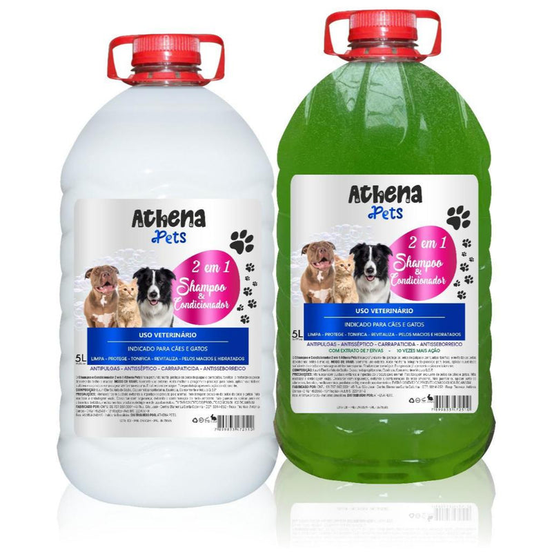 Shampoo Com Condicionador Para Cachorro E Gato Pet Shop - 5L -Linha Pet- shampoo Pet shop FAVariedades