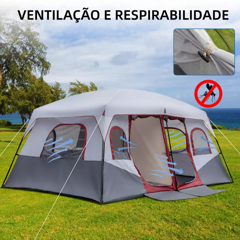 Barraca Familiar Grande Camping Acampamento 10 / 16 Pessoas FAVariedades