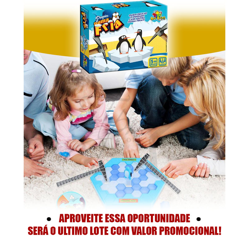 BRINQUEDO INFANTIL PINGUIM QUEBRA GELO JOGO INTERATIVO DE MESA TABULEIRO EDUCATIVO KIT ORIGINAL PARA CRIANÇA FAVariedades