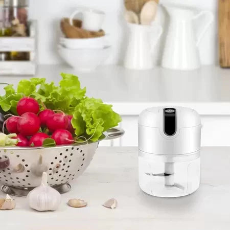 Mini Processador Elétrico Moedor Carne Vegetais Alho Fruta Amendoim Recarregável USB 250ml shopee