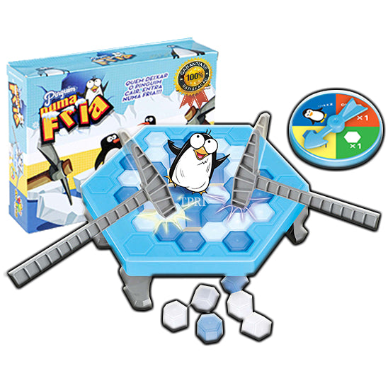 BRINQUEDO INFANTIL PINGUIM QUEBRA GELO JOGO INTERATIVO DE MESA TABULEIRO EDUCATIVO KIT ORIGINAL PARA CRIANÇA FAVariedades