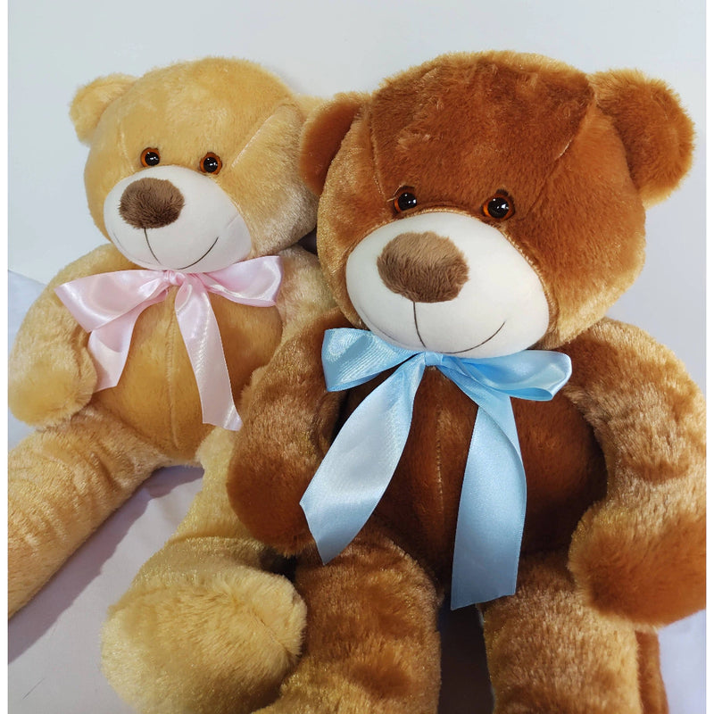 Urso de Pelúcia Teddy Macio Fofinho Antialérgico Grande 50 cm Sentado Várias Cores shopee