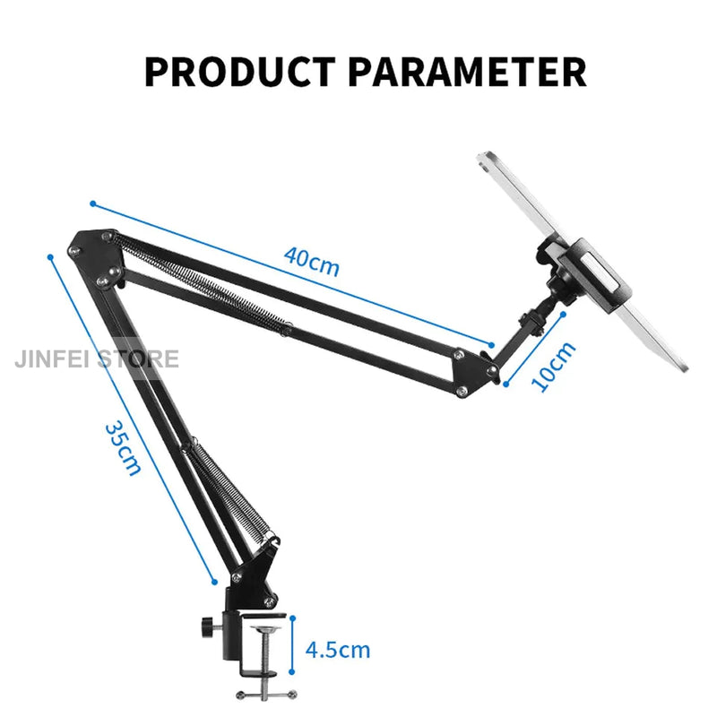 Suporte para tablet e cama de telefone de 360 graus, braço preguiçoso, mesa de cabeceira, suporte de montagem para tablet FAVariedades