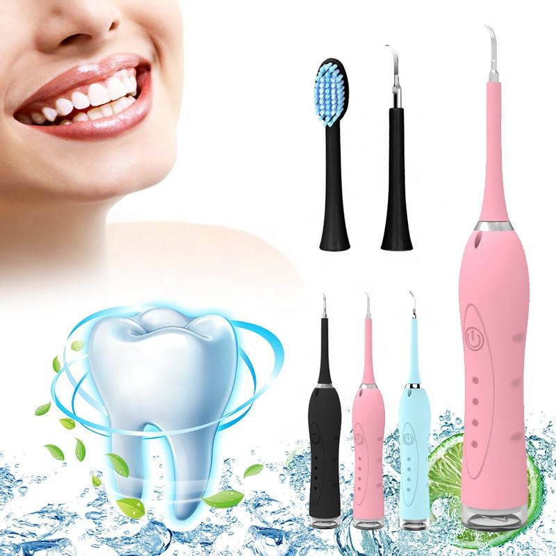 2 Em 1 Removedor De Tartaro Escova Dental Elétrica Limpador Elétrico Ultrassônico Sonic USB Whiten Ferramenta De Remoção De Tártaro FAVariedades