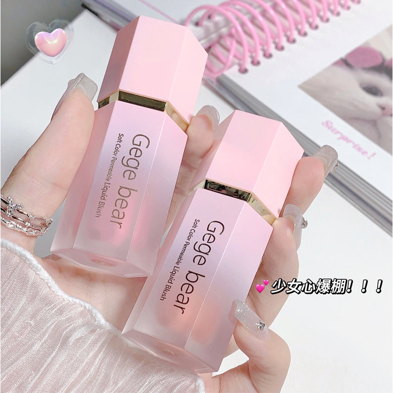 Gecomomo Creme Blush Líquido 6 Cores Veludo Liso Mate Rosa FAVariedades