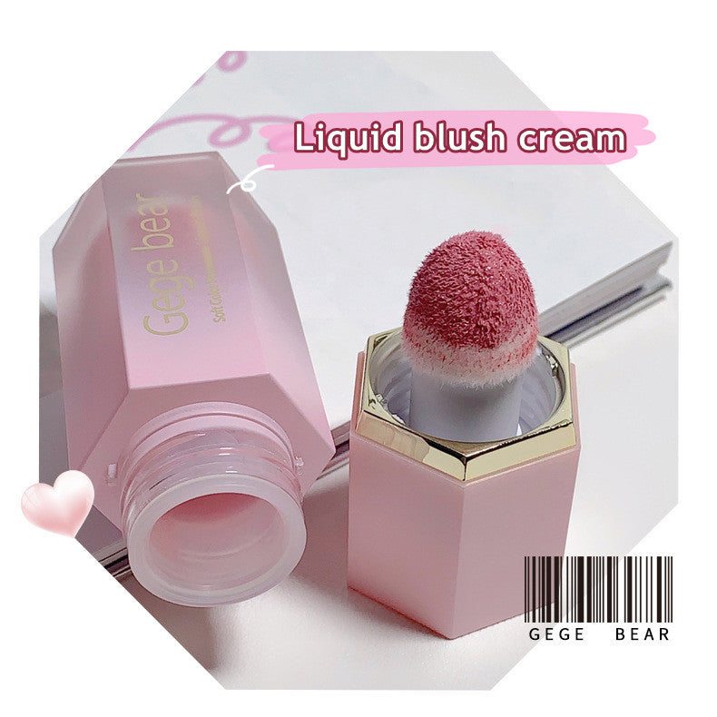 Gecomomo Creme Blush Líquido 6 Cores Veludo Liso Mate Rosa FAVariedades