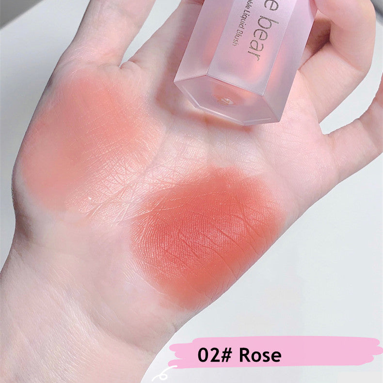 Gecomomo Creme Blush Líquido 6 Cores Veludo Liso Mate Rosa FAVariedades