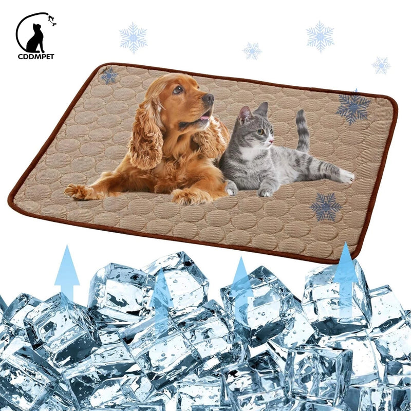 Tapete Gelado Refrescante Pet Cama Para Cães Cachorro Gato Animais De Estimação shopee