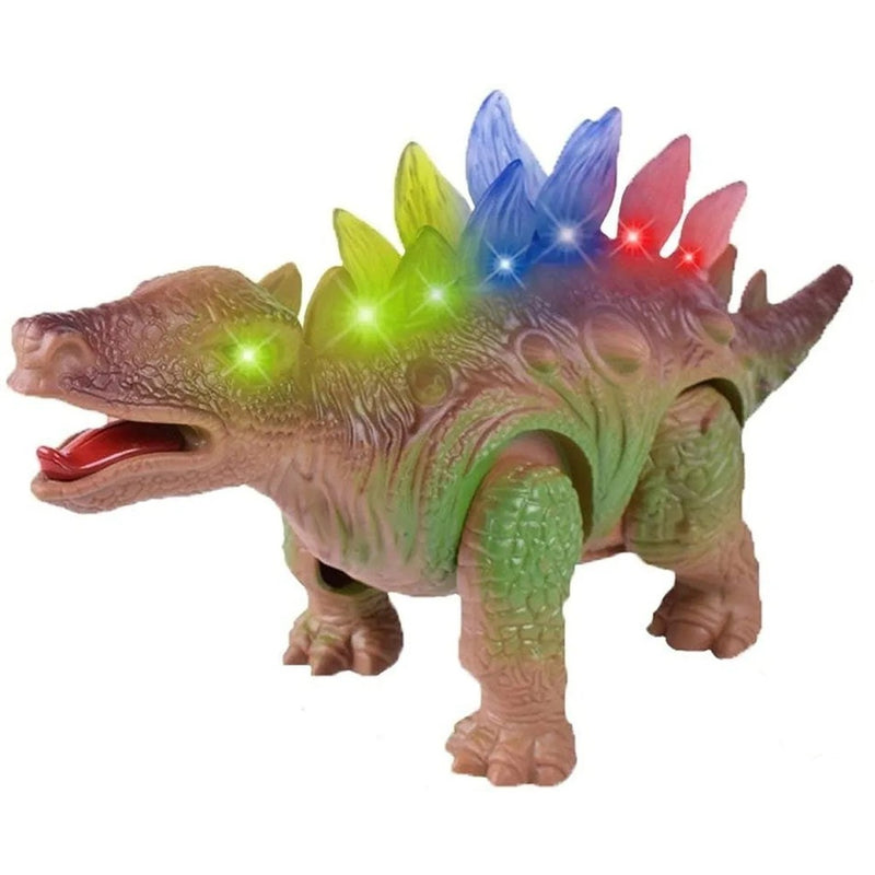 Brinquedo Dinossauro Estegossauro Anda com Luz e Som C/ Movimento - Promoção FAVariedades