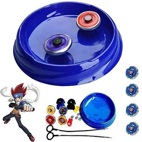 BRINQUEDO Kit 4 Beyblade Metal Fusion Led Tornado C/arena 2 Lançador shopee