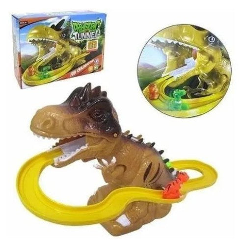 Brinquedo Dinossauro C/ Pista e Acompanha 02 Filhotes! FAVariedades