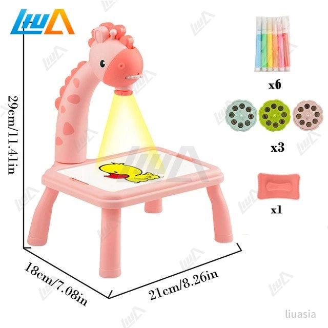 Projeção De Desenho De Mesa Infantil brinquedo educativo shopee