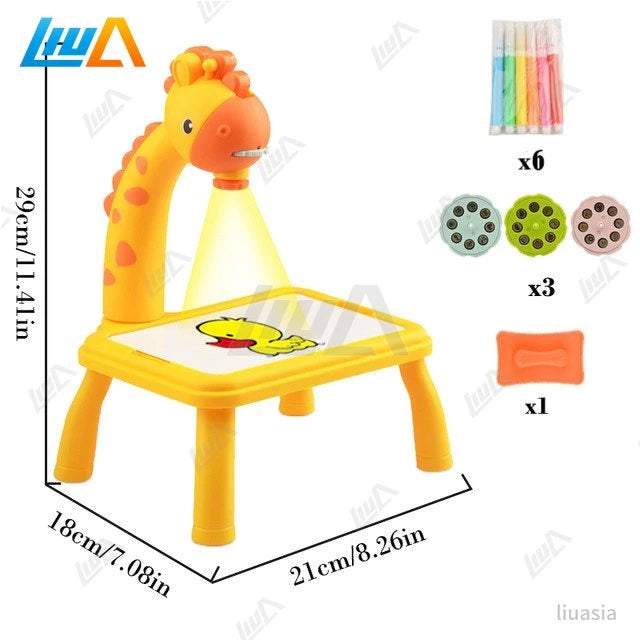 Projeção De Desenho De Mesa Infantil brinquedo educativo shopee